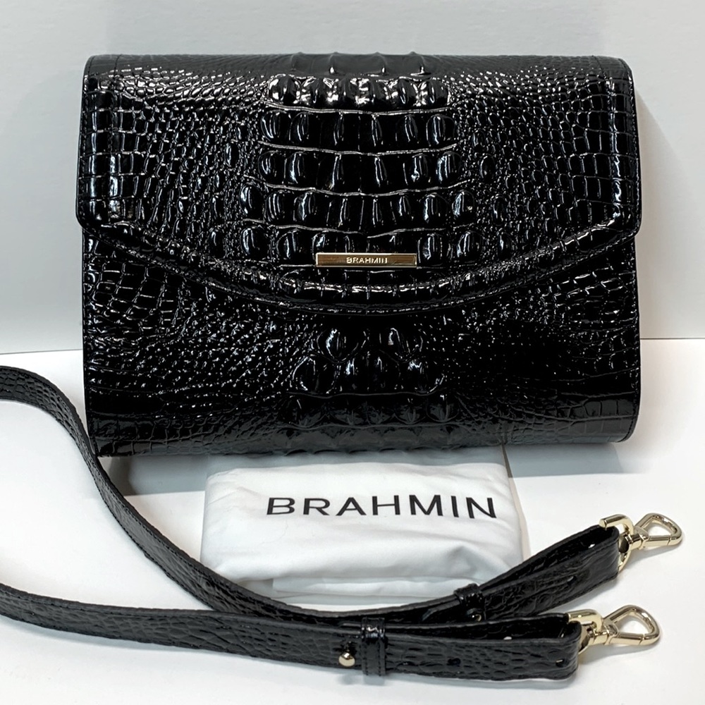 New Brahmin Black Melbourne Shoulder Bag 🌹